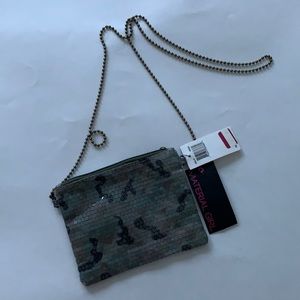 Material Girl Army Fatigue Sequined Mini Purse